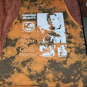 Halloween Acid washed muscle tank size L